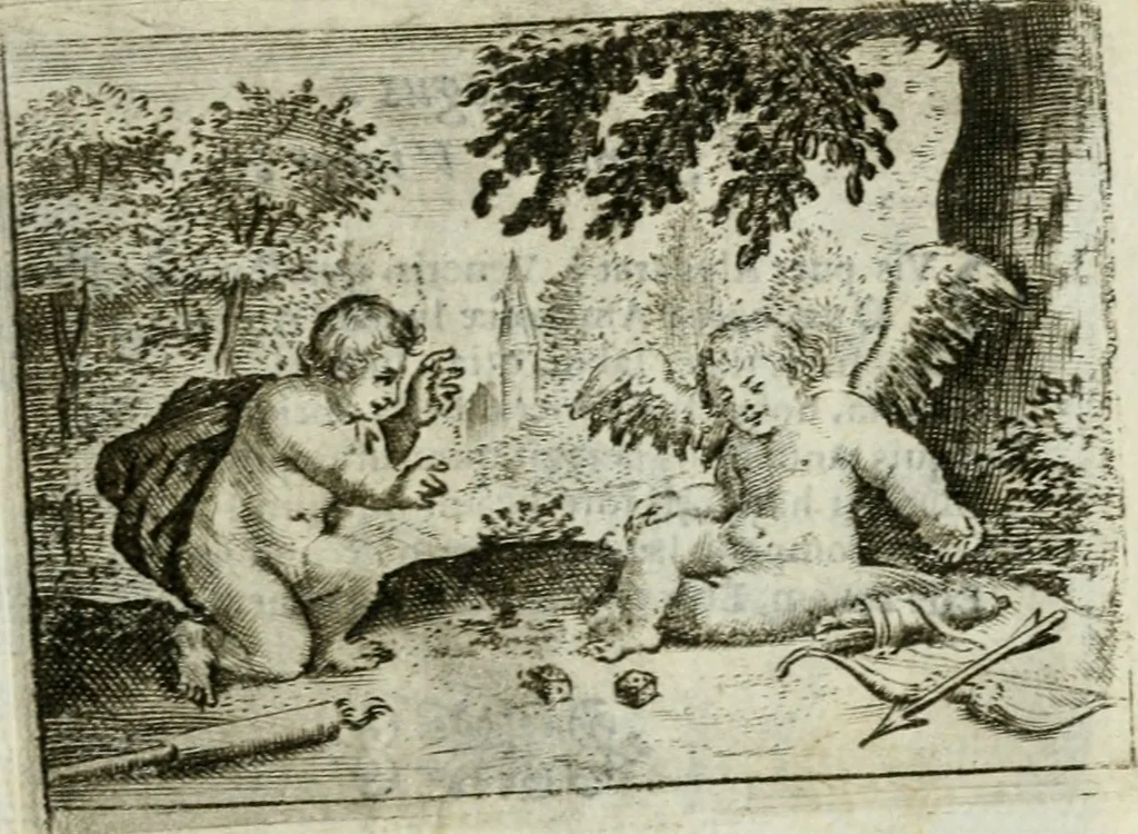 An illustration from Emblemata amatoria Georgii Camerarii, 1627, leaf 124