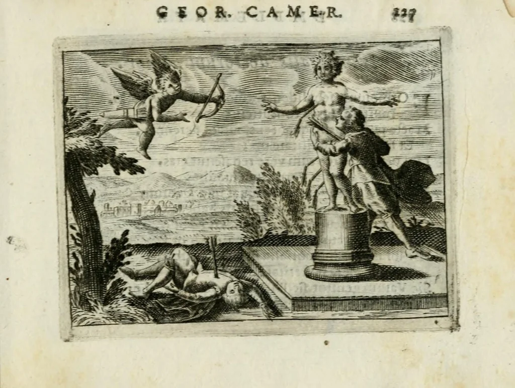 An illustration from Emblemata amatoria Georgii Camerarii, 1627, leaf 131