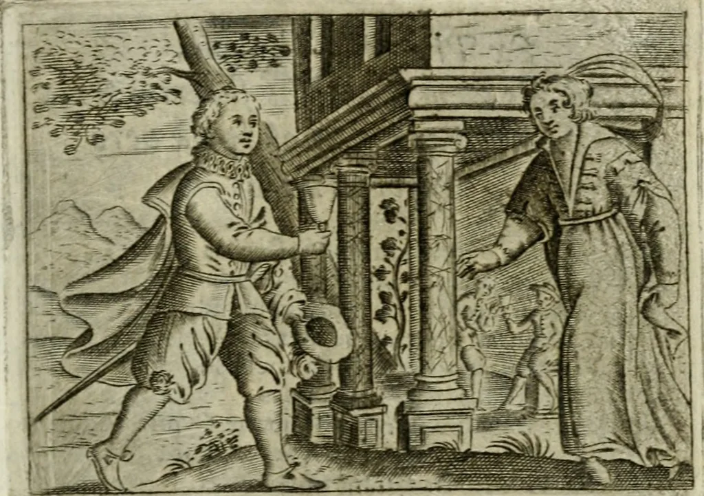 An illustration from Emblemata amatoria Georgii Camerarii, 1627, leaf 138