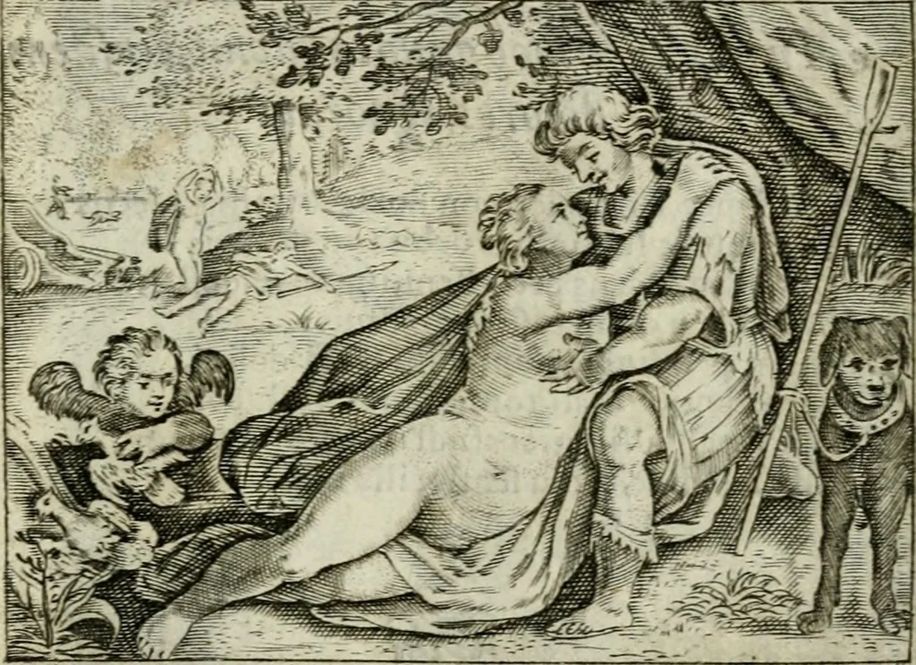 An illustration from Emblemata amatoria Georgii Camerarii, 1627, leaf 140