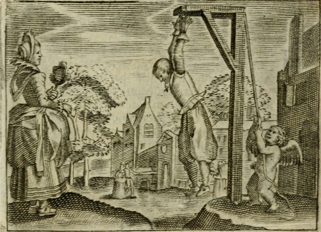 An illustration from Emblemata amatoria Georgii Camerarii, 1627, leaf 142
