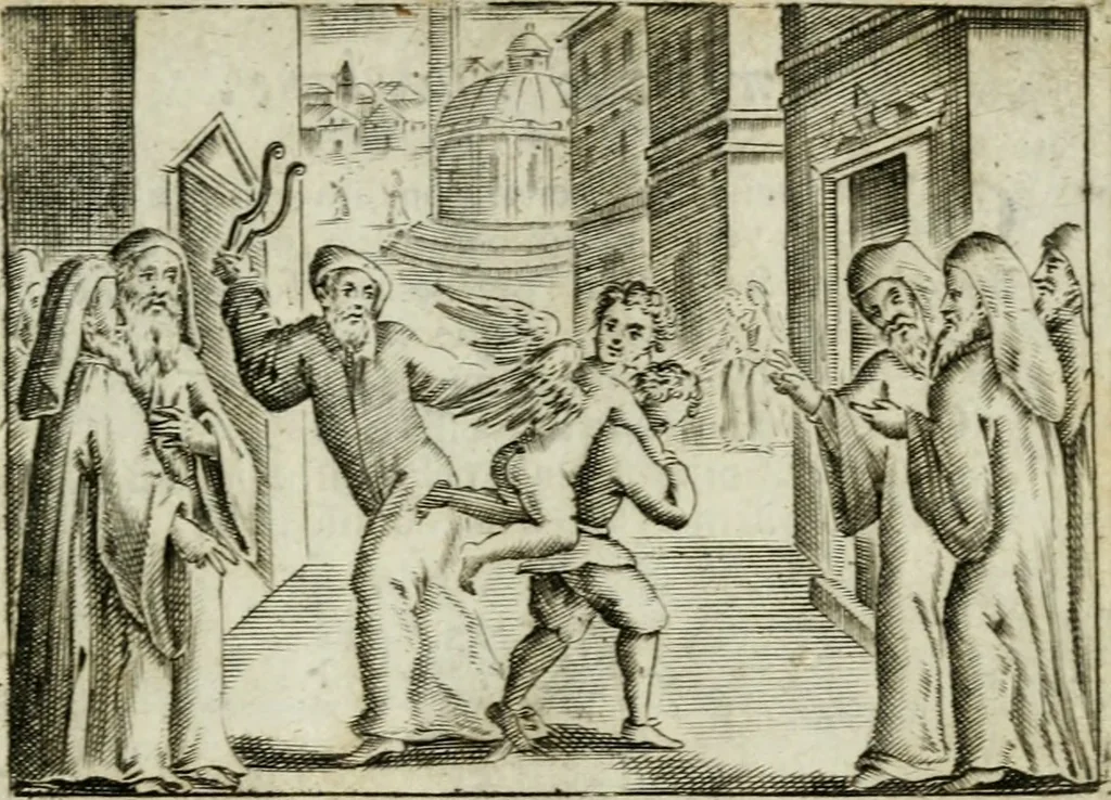 An illustration from Emblemata amatoria Georgii Camerarii, 1627, leaf 144