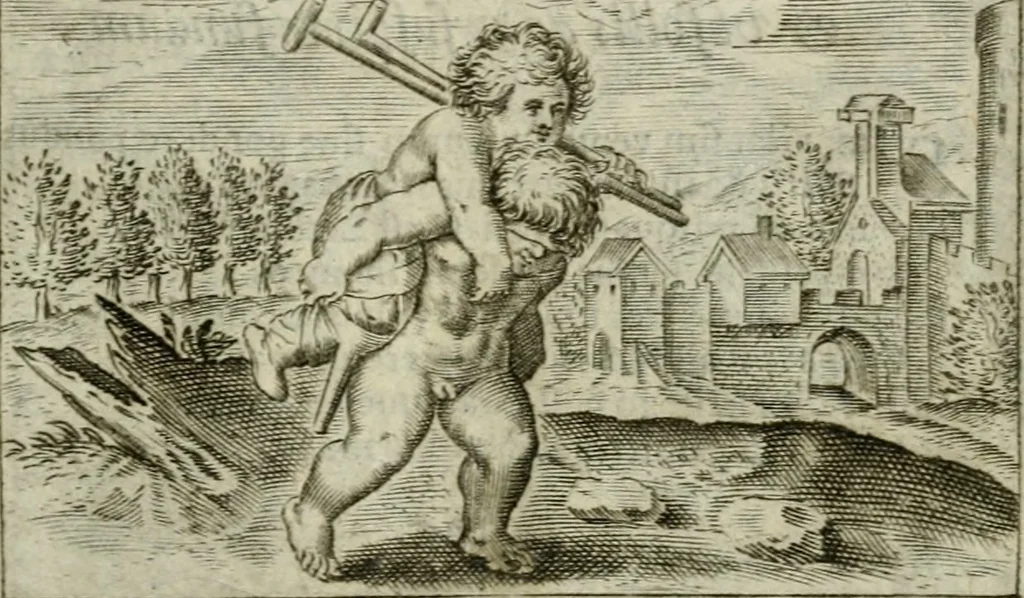 An illustration from Emblemata amatoria Georgii Camerarii, 1627, leaf 152