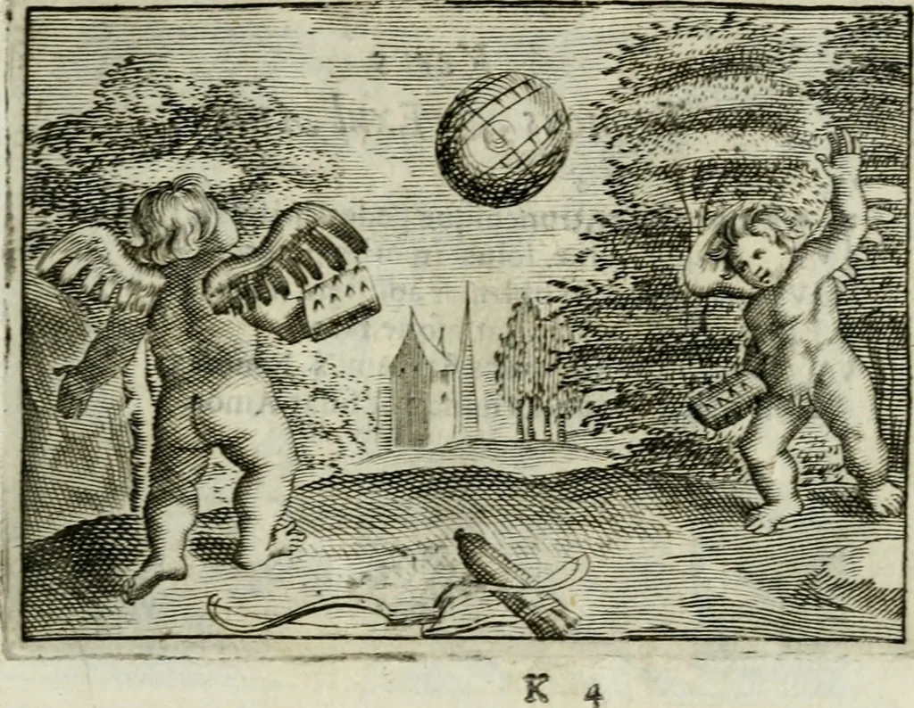 An illustration from Emblemata amatoria Georgii Camerarii, 1627, leaf 154