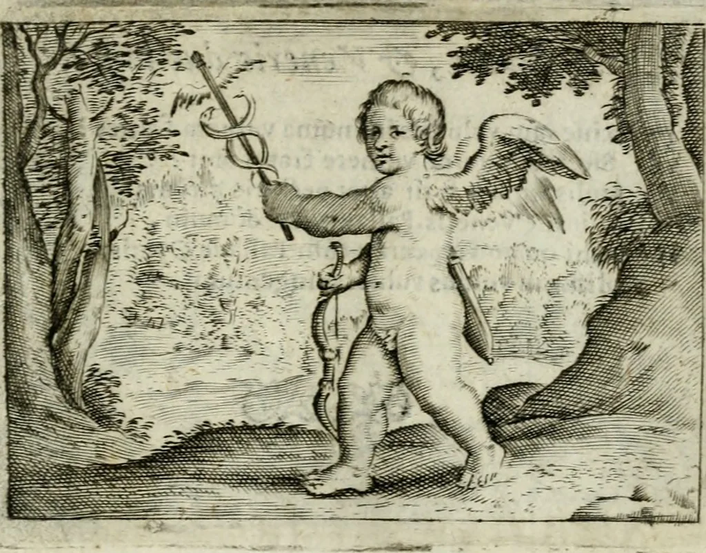 An illustration from Emblemata amatoria Georgii Camerarii, 1627, leaf 158