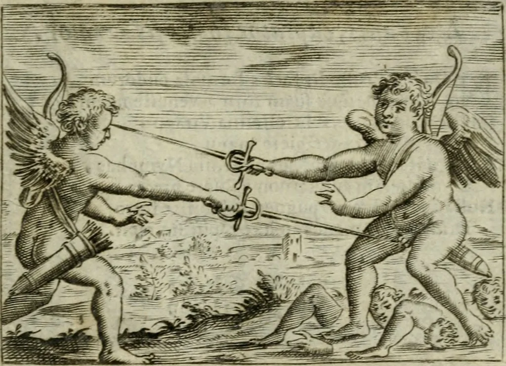 An illustration from Emblemata amatoria Georgii Camerarii, 1627, leaf 160