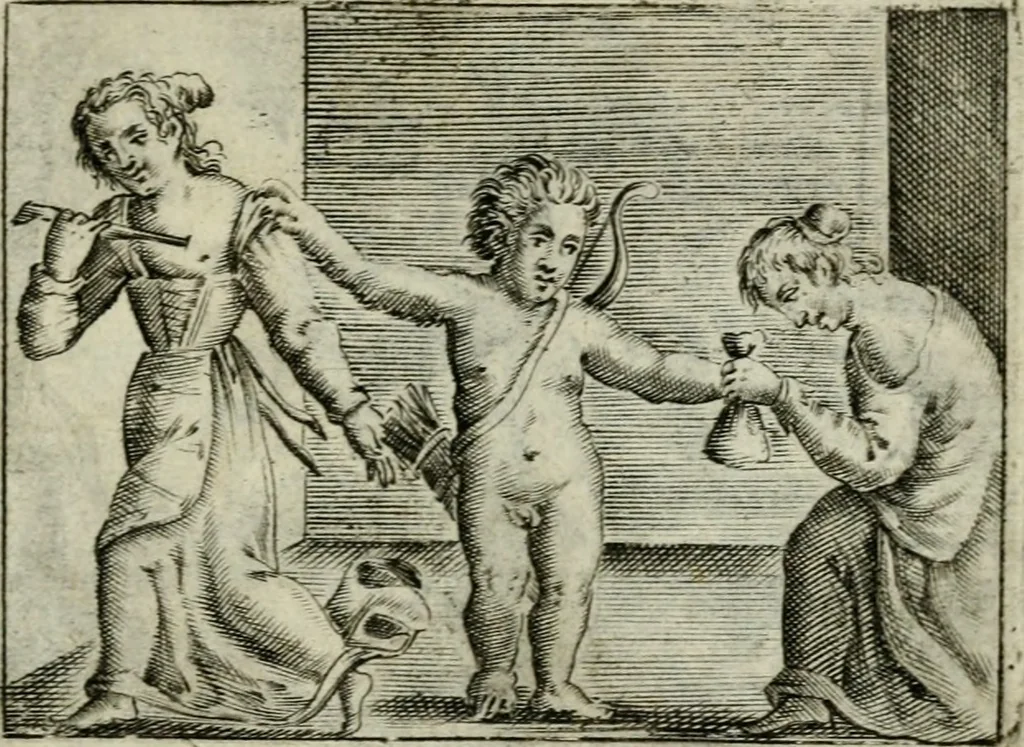 An illustration from Emblemata amatoria Georgii Camerarii, 1627, leaf 162