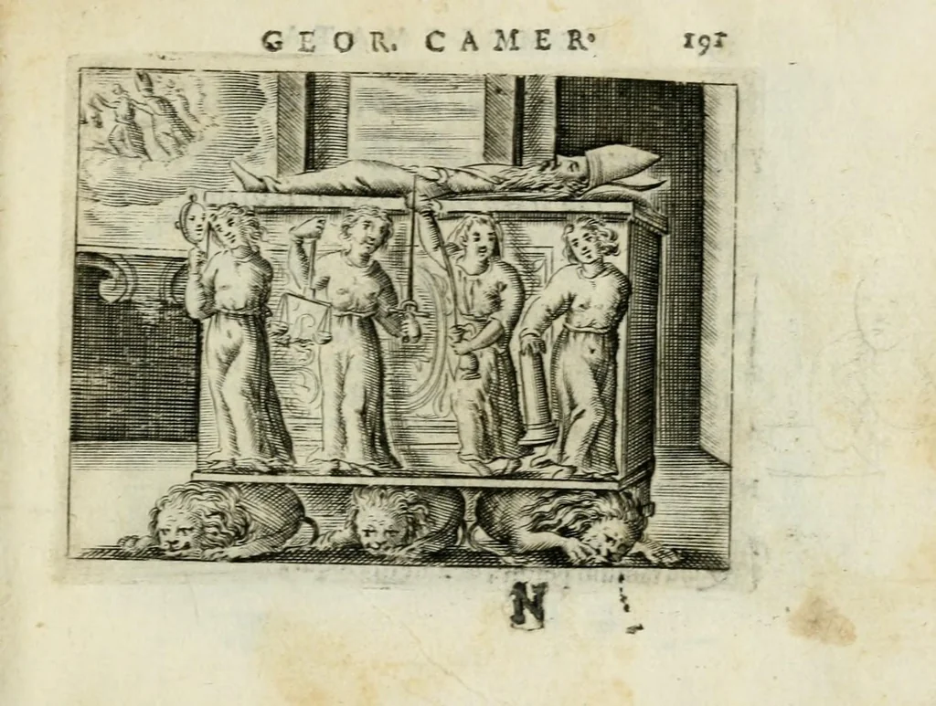 An illustration from Emblemata amatoria Georgii Camerarii, 1627, leaf 195
