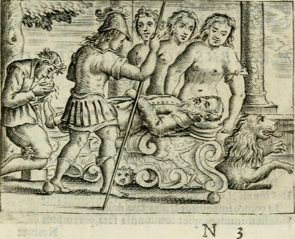 An illustration from Emblemata amatoria Georgii Camerarii, 1627, leaf 198