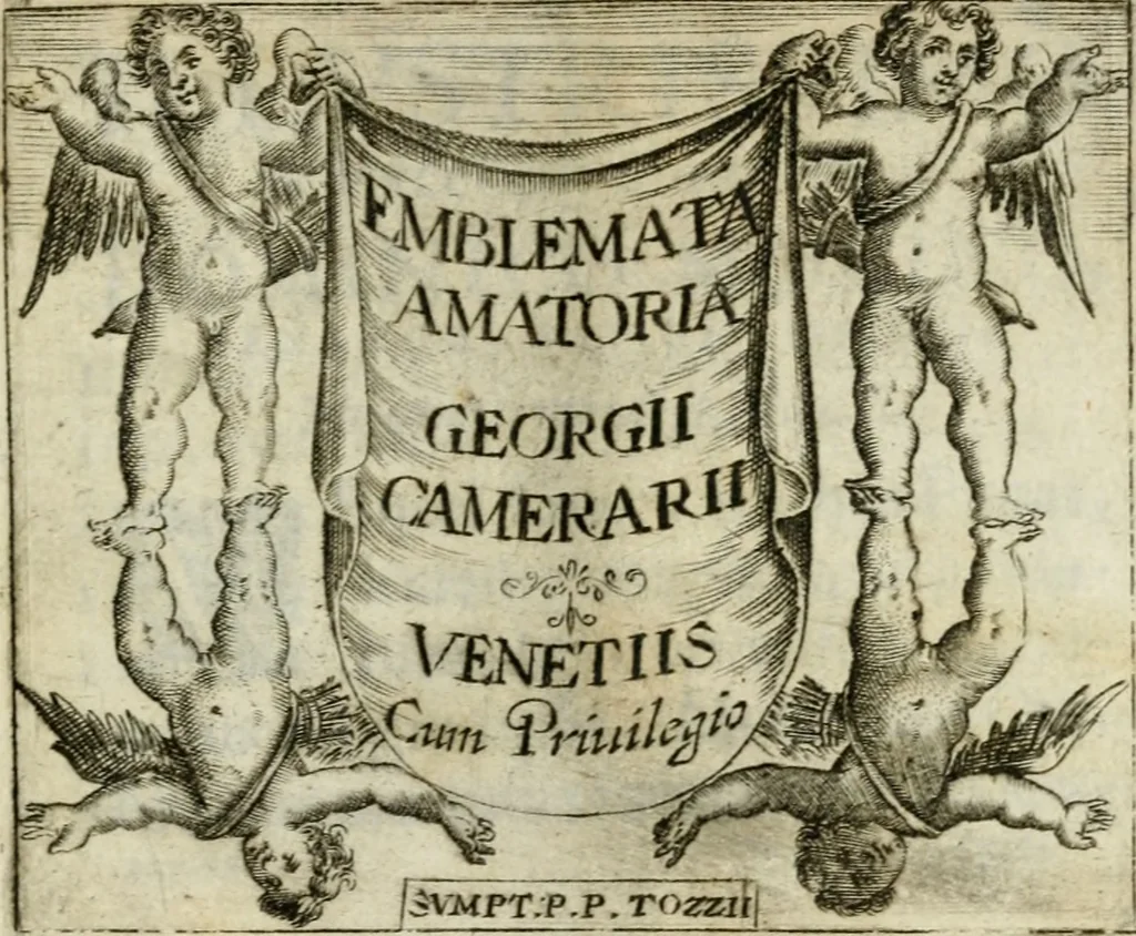 An illustration from Emblemata amatoria Georgii Camerarii, 1627, leaf 4