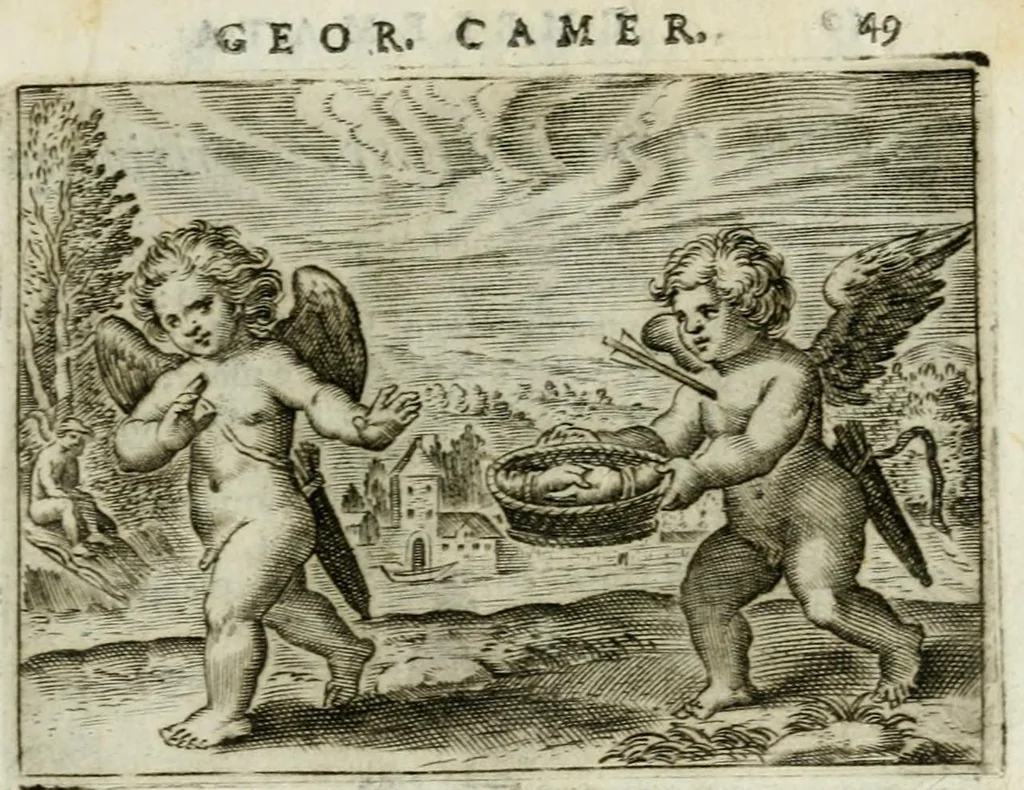 An illustration from Emblemata amatoria Georgii Camerarii, 1627, leaf 53