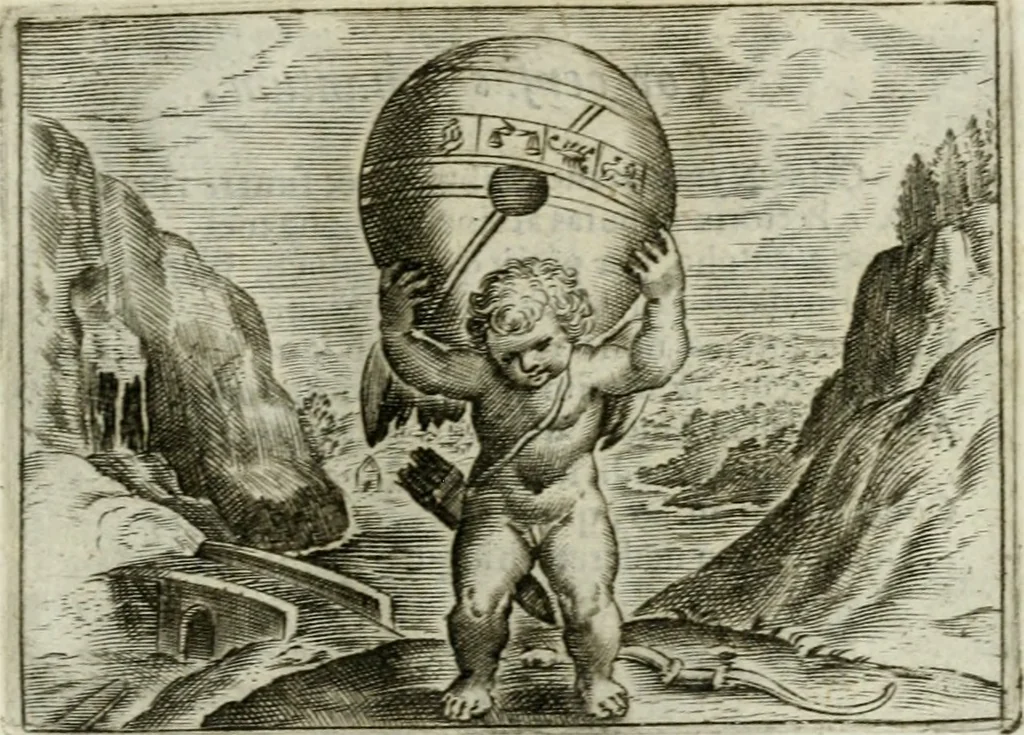 An illustration from Emblemata amatoria Georgii Camerarii, 1627, leaf 62