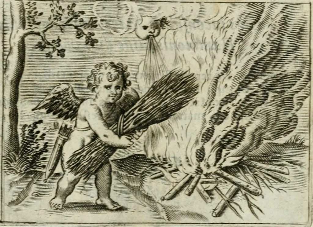 An illustration from Emblemata amatoria Georgii Camerarii, 1627, leaf 66