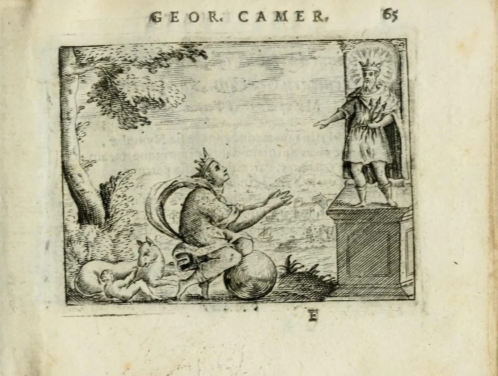 An illustration from Emblemata amatoria Georgii Camerarii, 1627, leaf 69