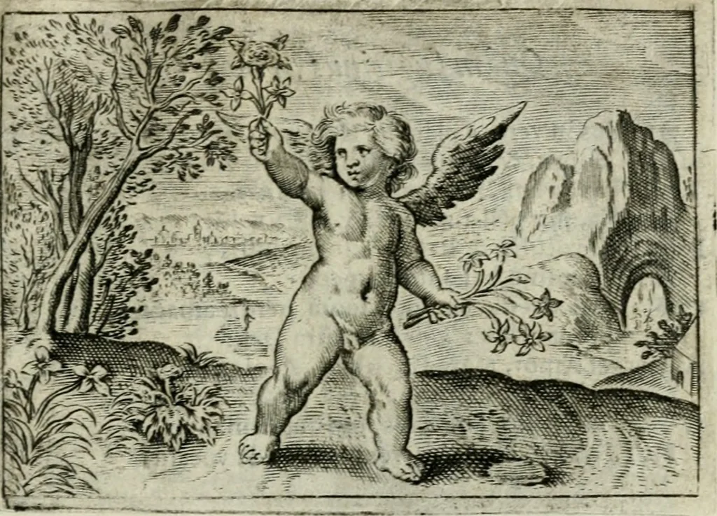 An illustration from Emblemata amatoria Georgii Camerarii, 1627, leaf 72