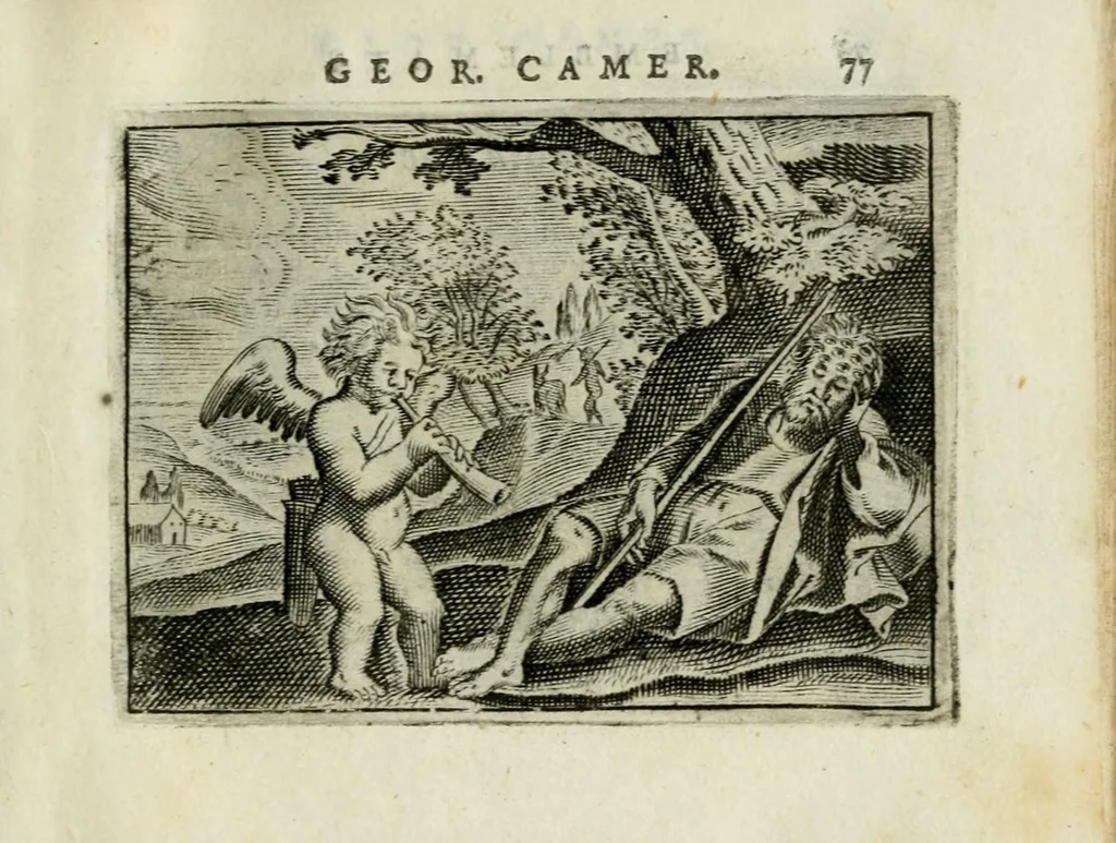 An illustration from Emblemata amatoria Georgii Camerarii, 1627, leaf 81