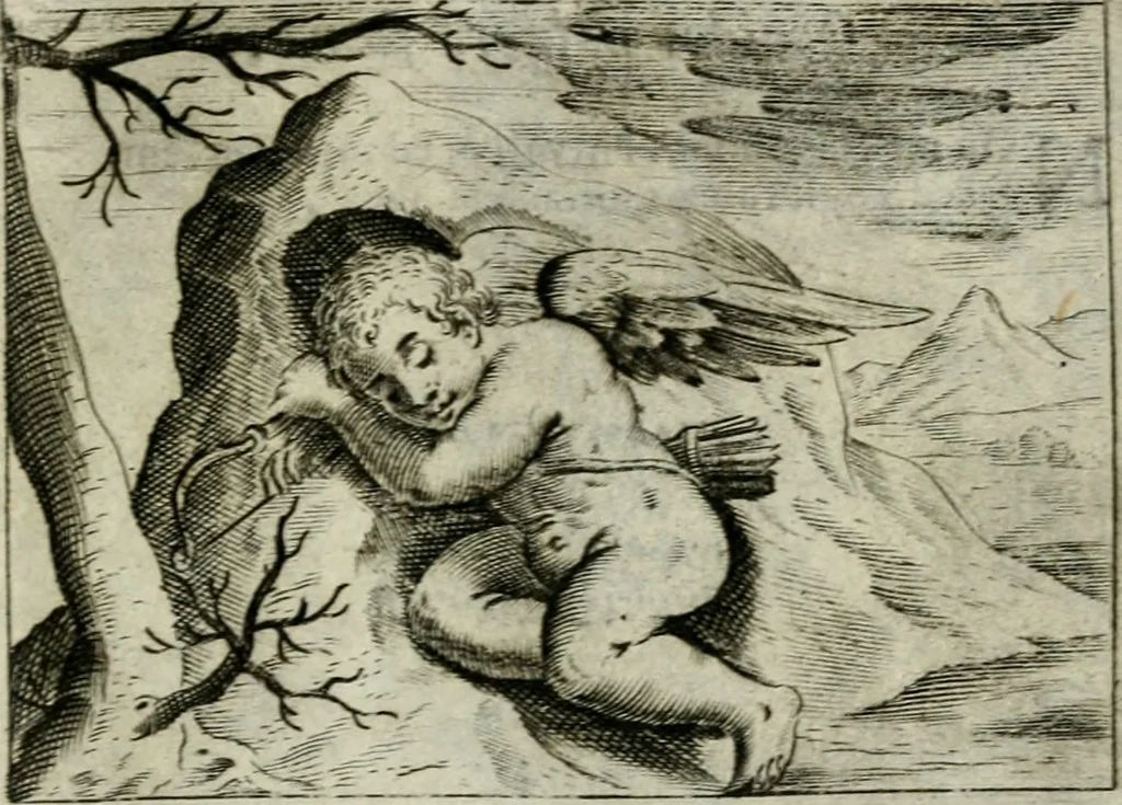 An illustration from Emblemata amatoria Georgii Camerarii, 1627, leaf 82