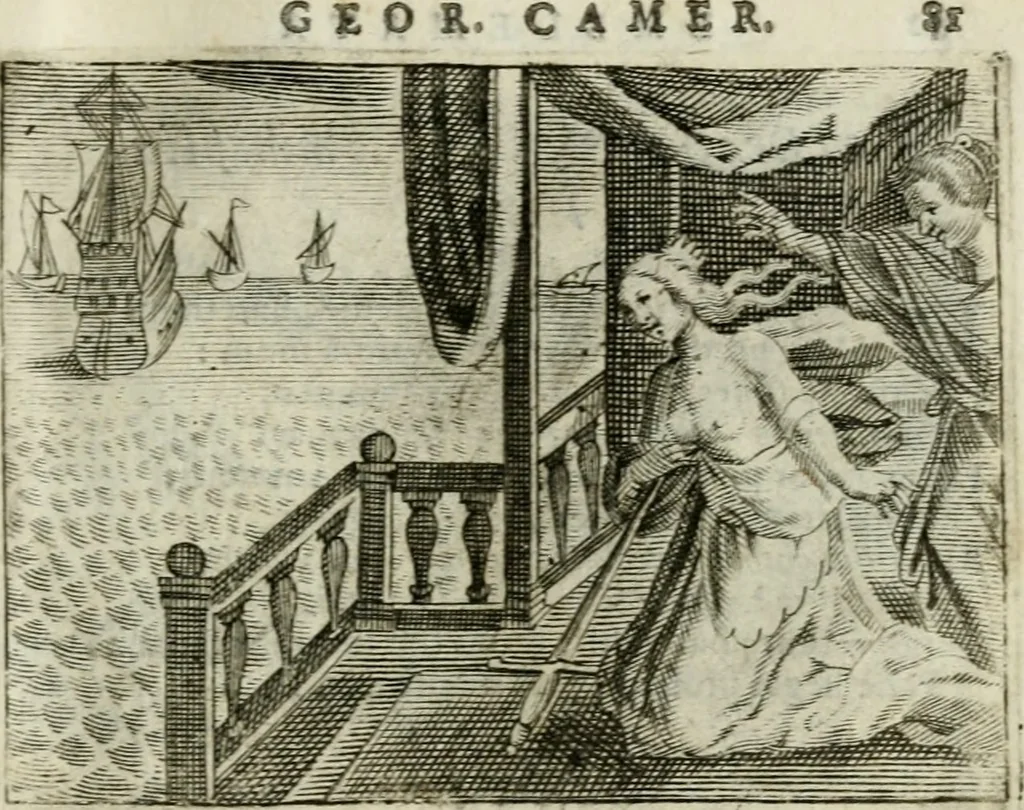 An illustration from Emblemata amatoria Georgii Camerarii, 1627, leaf 84