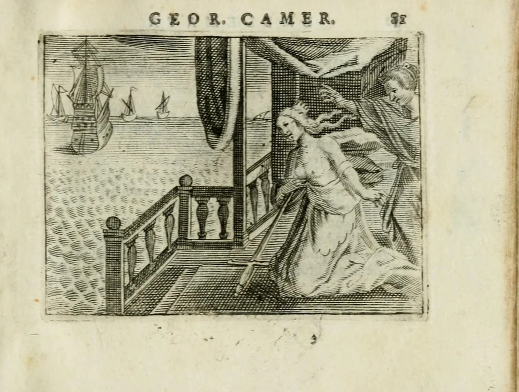 An illustration from Emblemata amatoria Georgii Camerarii, 1627, leaf 85