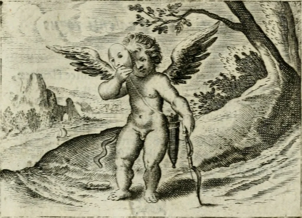 An illustration from Emblemata amatoria Georgii Camerarii, 1627, leaf 86
