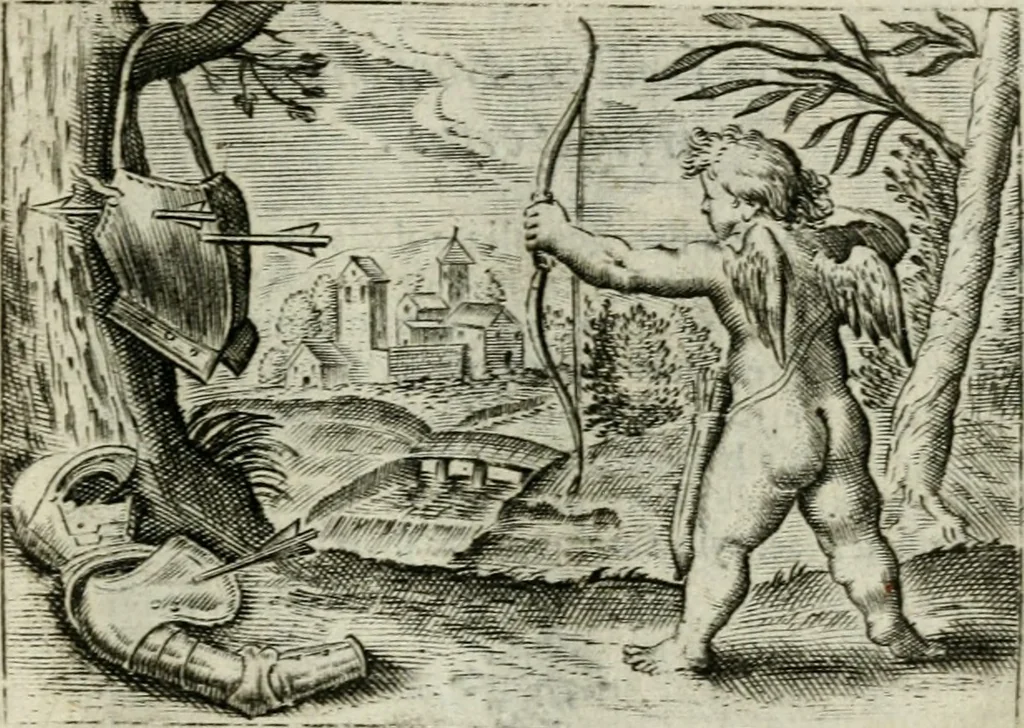 An illustration from Emblemata amatoria Georgii Camerarii, 1627, leaf 98