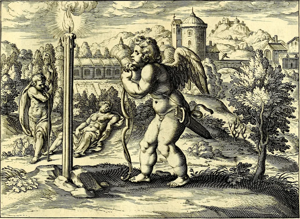 An illustration from Emblemata amatoria. Afbeeldinghen van minne. Emblemes d'amovr, 1618, leaf 22