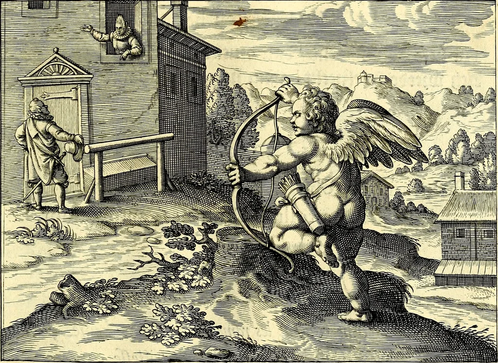 An illustration from Emblemata amatoria. Afbeeldinghen van minne. Emblemes d'amovr, 1618, leaf 24
