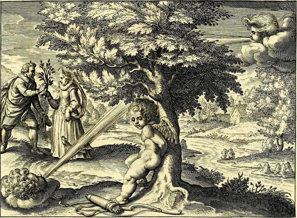 An illustration from Emblemata amatoria. Afbeeldinghen van minne. Emblemes d'amovr, 1618, leaf 26