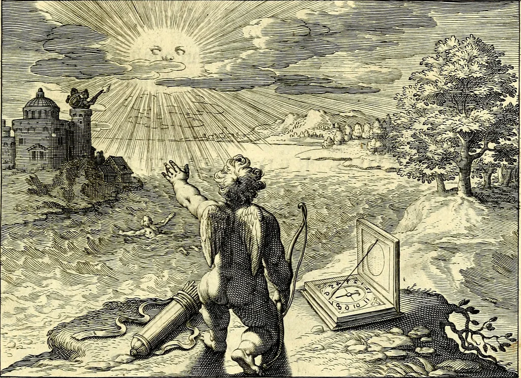 An illustration from Emblemata amatoria. Afbeeldinghen van minne. Emblemes d'amovr, 1618, leaf 28