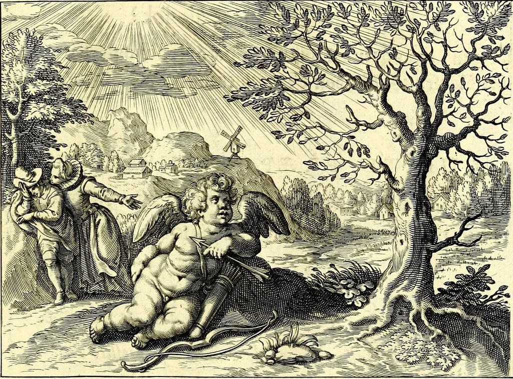 An illustration from Emblemata amatoria. Afbeeldinghen van minne. Emblemes d'amovr, 1618, leaf 30