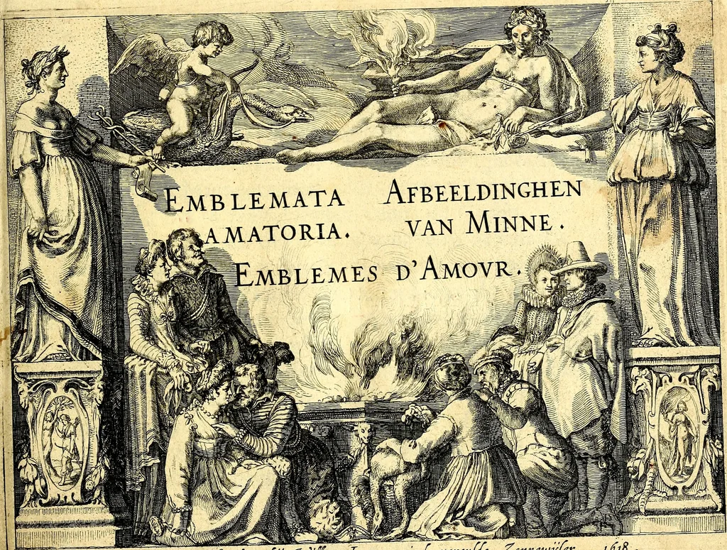An illustration from Emblemata amatoria. Afbeeldinghen van minne. Emblemes d'amovr, 1618, leaf 4