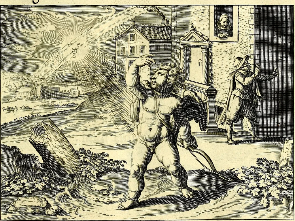 An illustration from Emblemata amatoria. Afbeeldinghen van minne. Emblemes d'amovr, 1618, leaf 50
