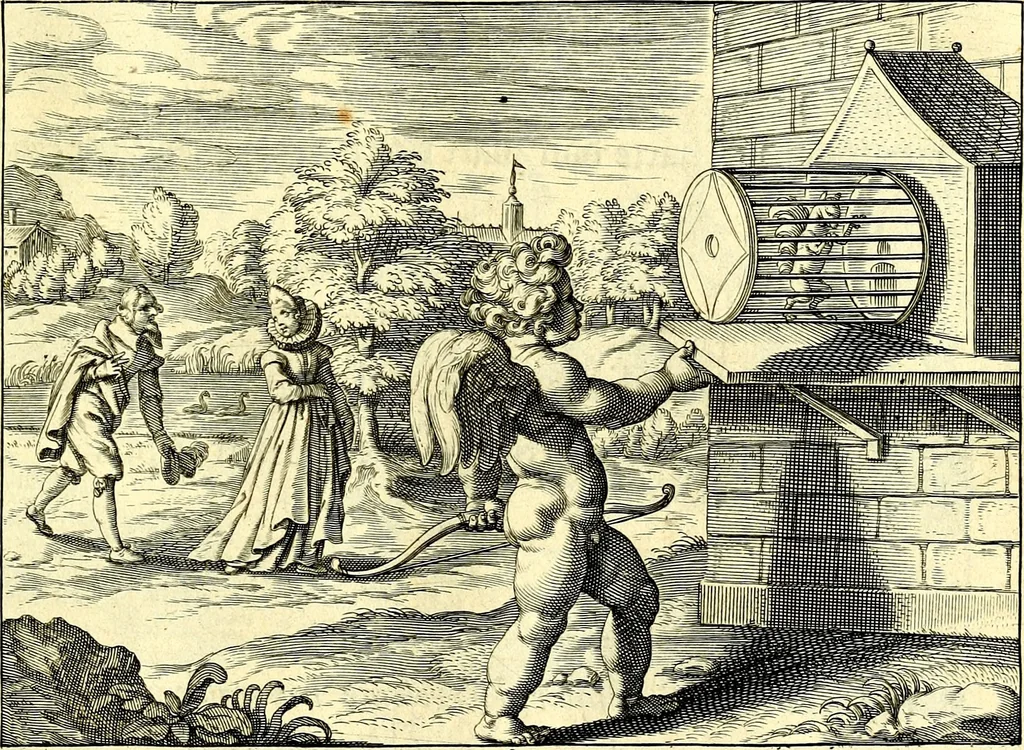 An illustration from Emblemata amatoria. Afbeeldinghen van minne. Emblemes d'amovr, 1618, leaf 56