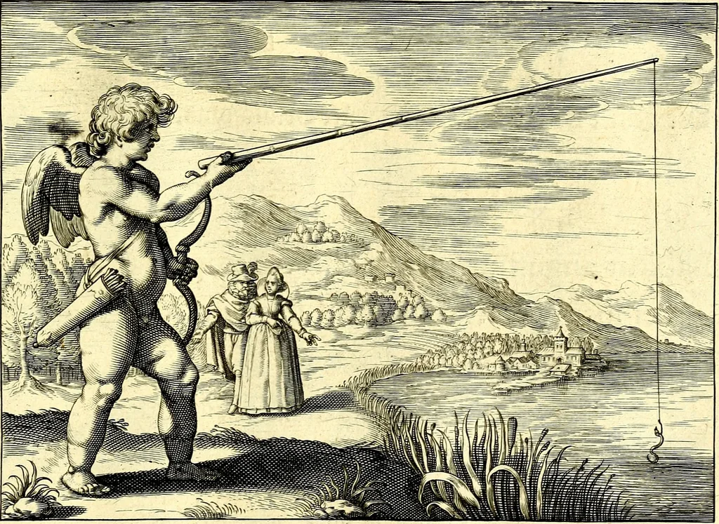 An illustration from Emblemata amatoria. Afbeeldinghen van minne. Emblemes d'amovr, 1618, leaf 70