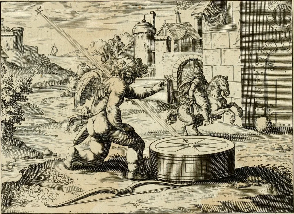 An illustration from Emblemata amatoria = Afbeeldinghen van minne = Emblemes d'amour, 1618, leaf 20