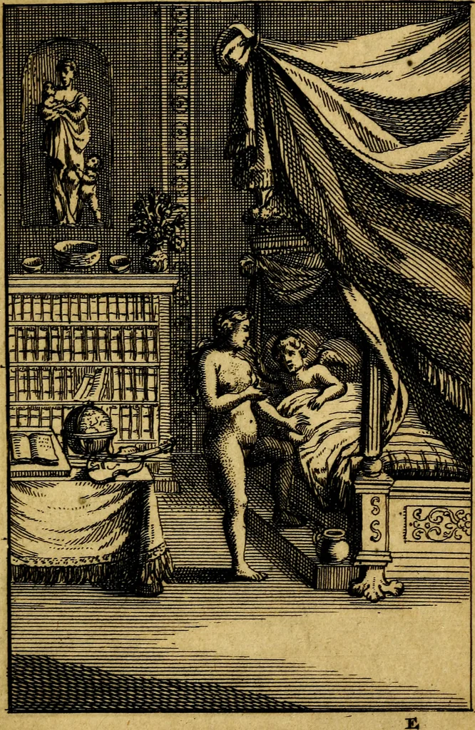 An illustration from Emblemata amatoria : emblemes d'amour en quatre langue [i.e. langues], 1690, leaf 78