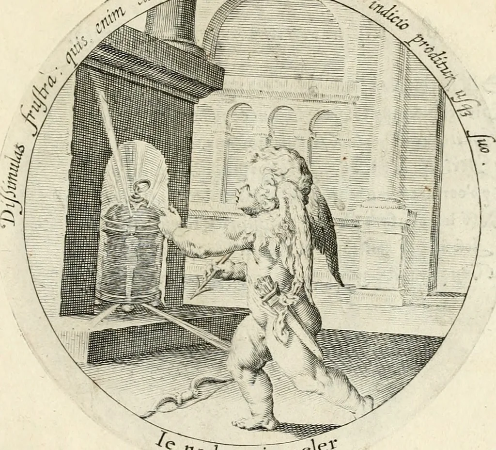An illustration from Emblemata amatoria, iam demum emendata, 1608, leaf 30