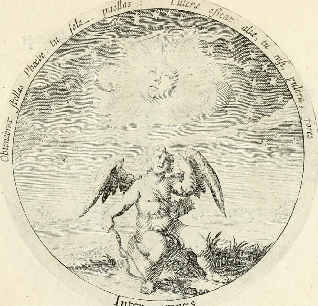 An illustration from Emblemata amatoria, iam demum emendata, 1608, leaf 36