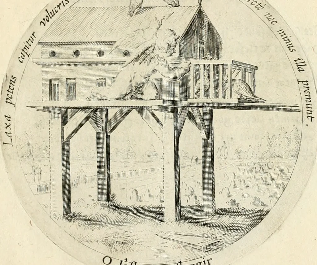 An illustration from Emblemata amatoria, iam demum emendata, 1608, leaf 40