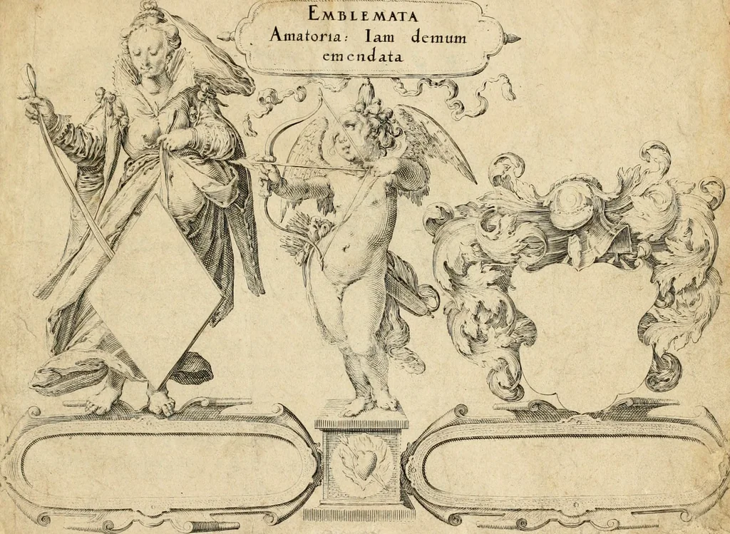 An illustration from Emblemata amatoria, iam demum emendata, 1608, leaf 6