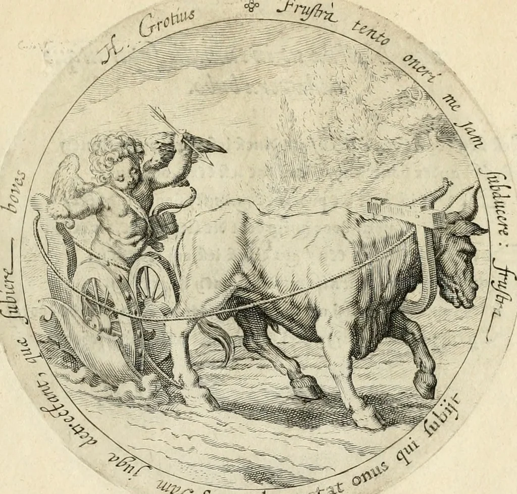 An illustration from Emblemata amatoria, iam demum emendata, 1608, leaf 62