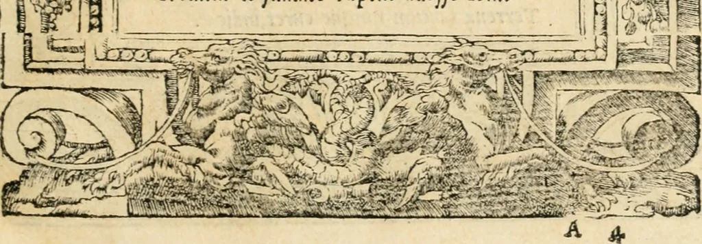 An illustration from Emblemata Andreae Alciati, iurisconsulti clarissimi, 1548, leaf 10