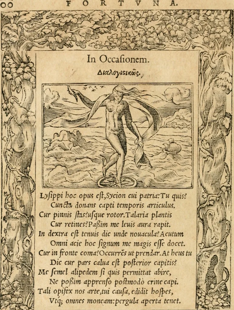 An illustration from Emblemata Andreae Alciati, iurisconsulti clarissimi, 1548, leaf 103
