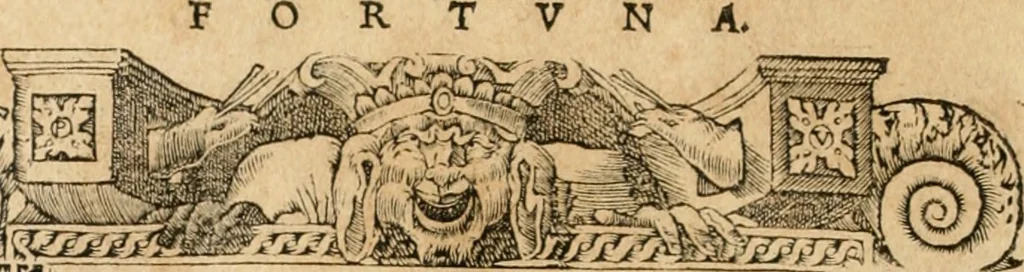 An illustration from Emblemata Andreae Alciati, iurisconsulti clarissimi, 1548, leaf 107