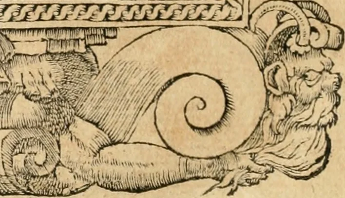 An illustration from Emblemata Andreae Alciati, iurisconsulti clarissimi, 1548, leaf 107