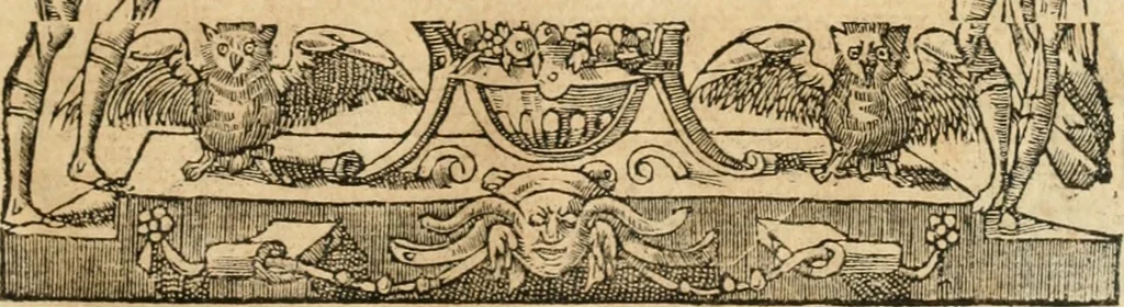 An illustration from Emblemata Andreae Alciati, iurisconsulti clarissimi, 1548, leaf 108