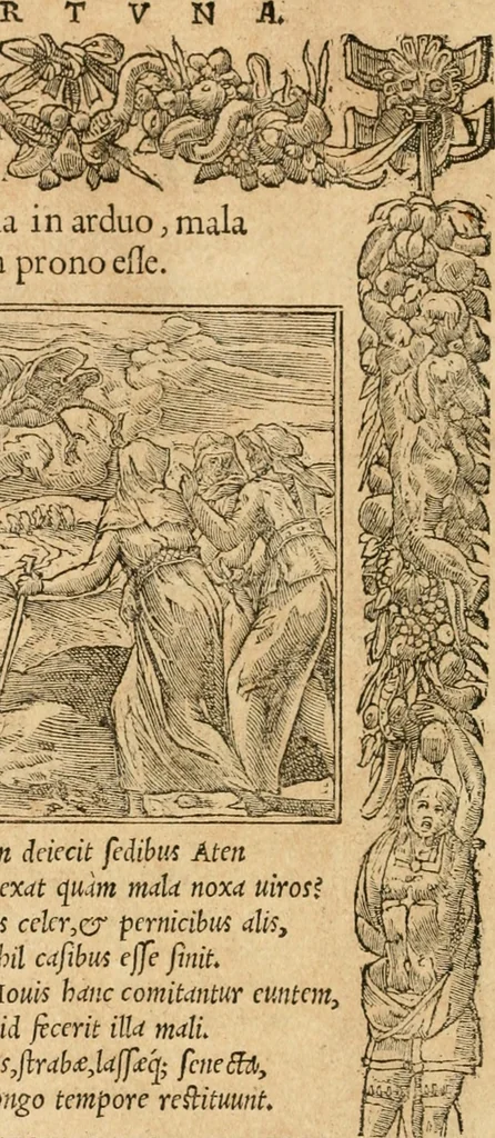 An illustration from Emblemata Andreae Alciati, iurisconsulti clarissimi, 1548, leaf 109
