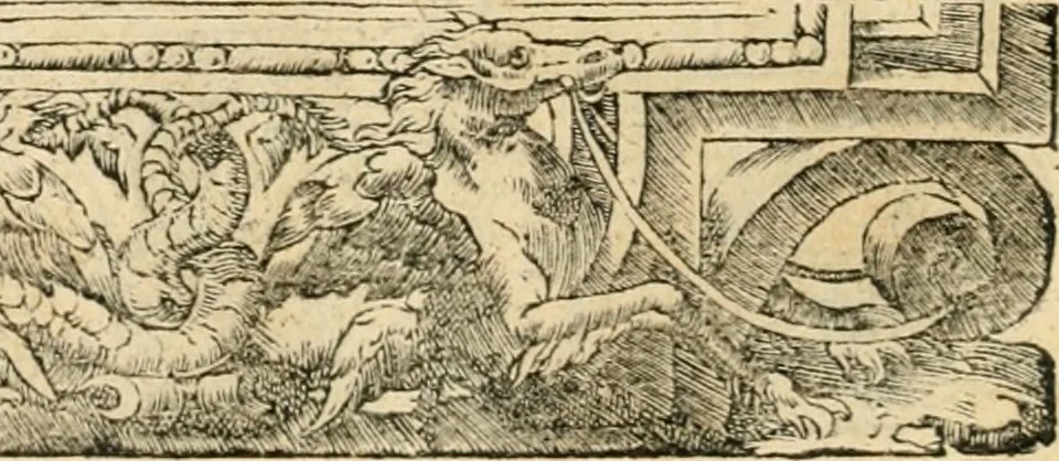 An illustration from Emblemata Andreae Alciati, iurisconsulti clarissimi, 1548, leaf 11