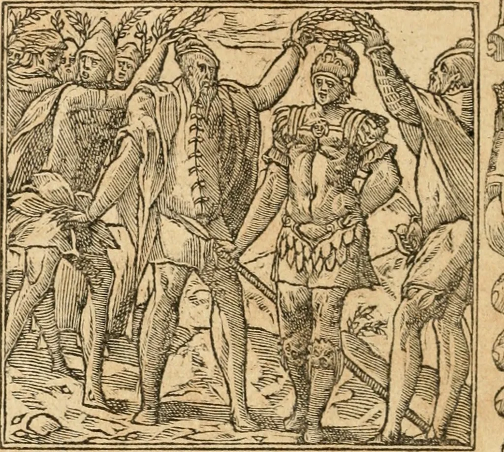 An illustration from Emblemata Andreae Alciati, iurisconsulti clarissimi, 1548, leaf 113