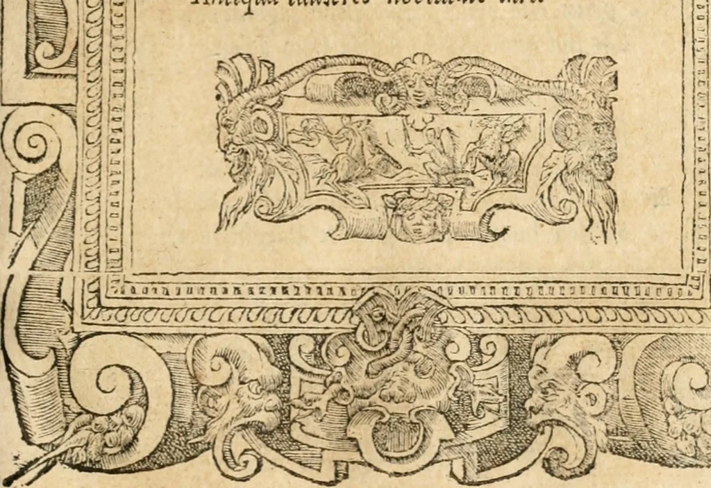 An illustration from Emblemata Andreae Alciati, iurisconsulti clarissimi, 1548, leaf 114